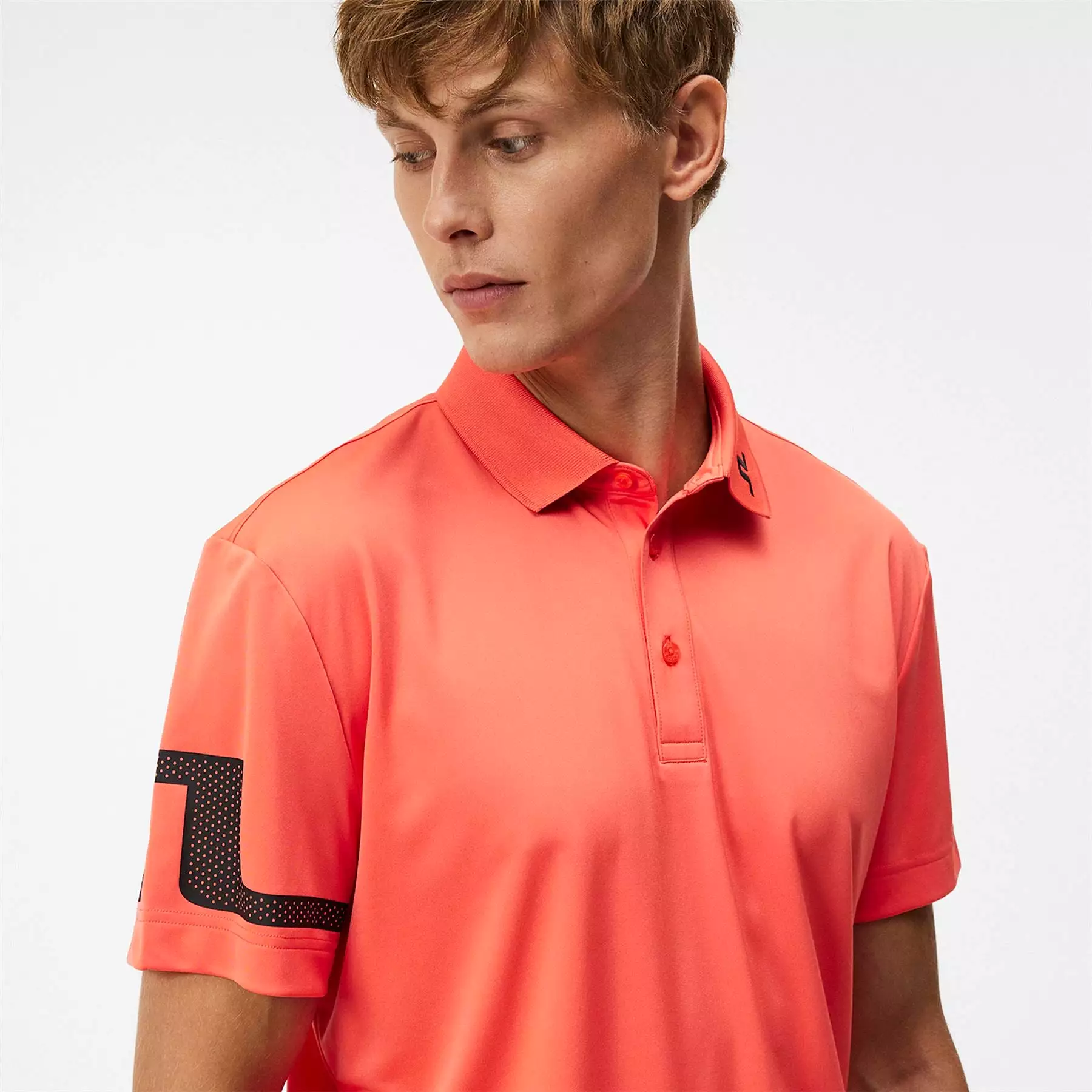 Heath TX Jersey Regular Fit Polo Hot Coral - W23