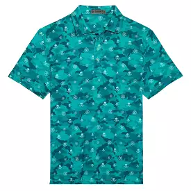 Icon Camo Tech Jersey Slim Fit Polo Lotus - SS23