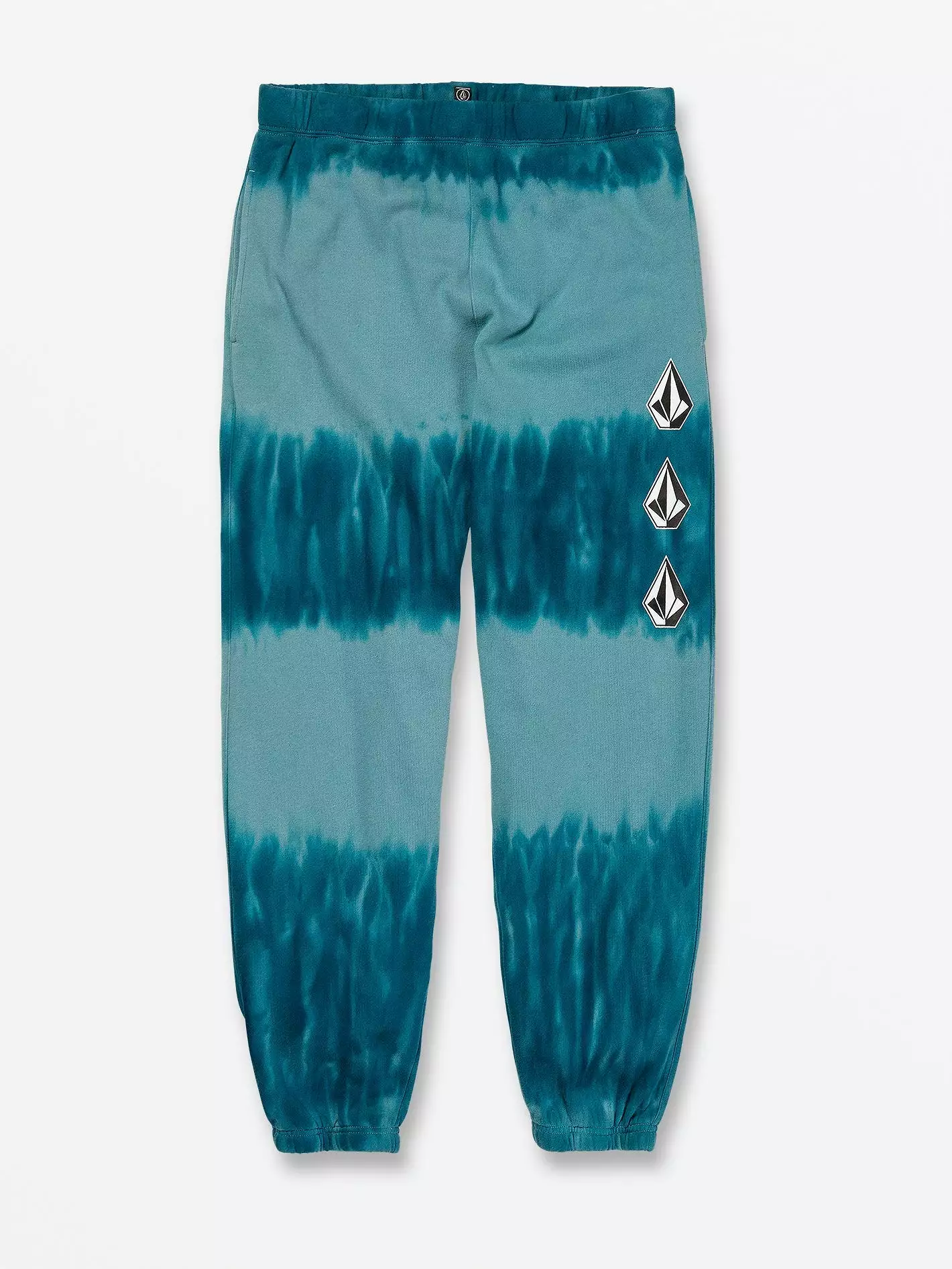 Iconic Stone Plus Elastic Waist Fleece Pants - Coastal Blue