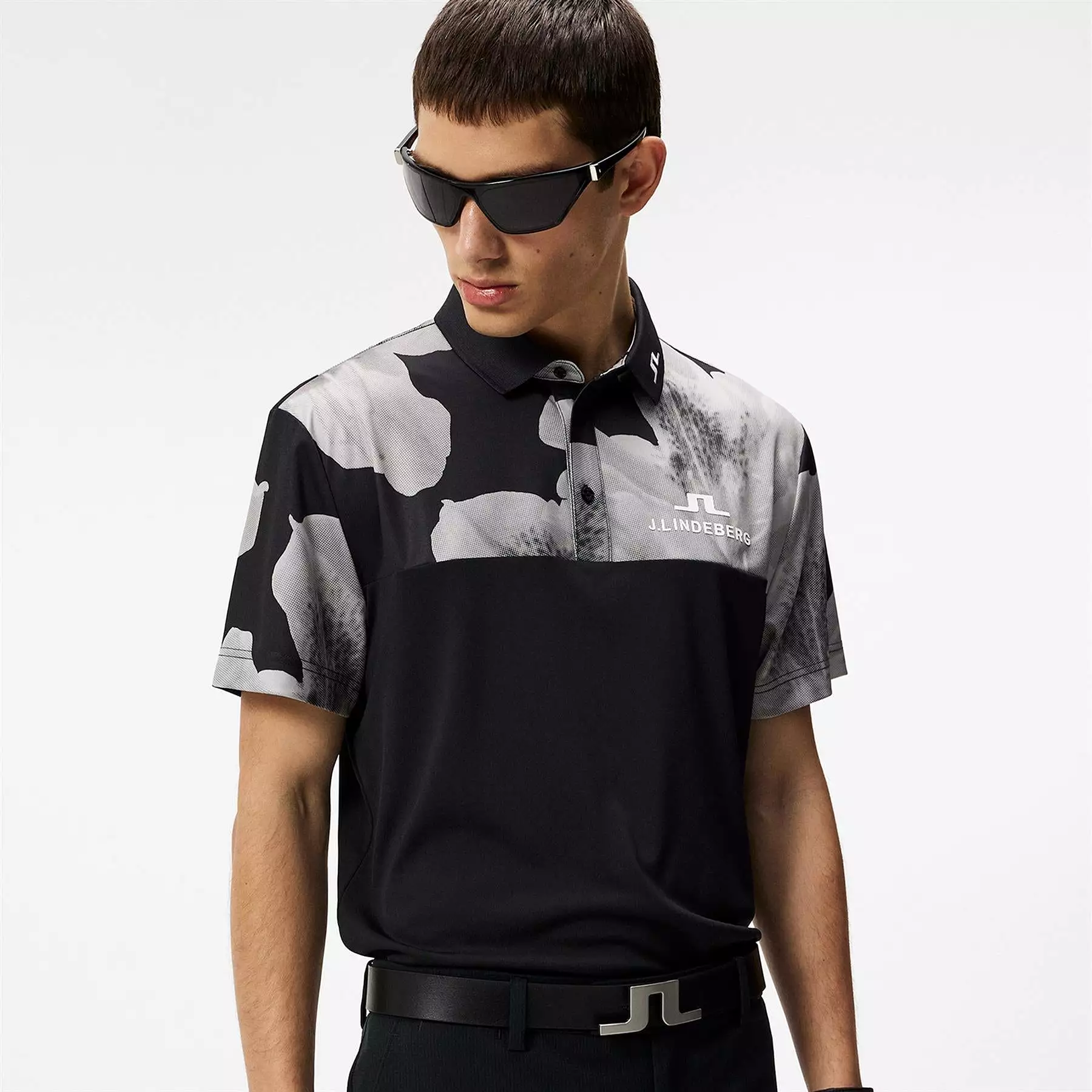 Jeff Regular Fit TX Jersey Tour Polo Black - SS24