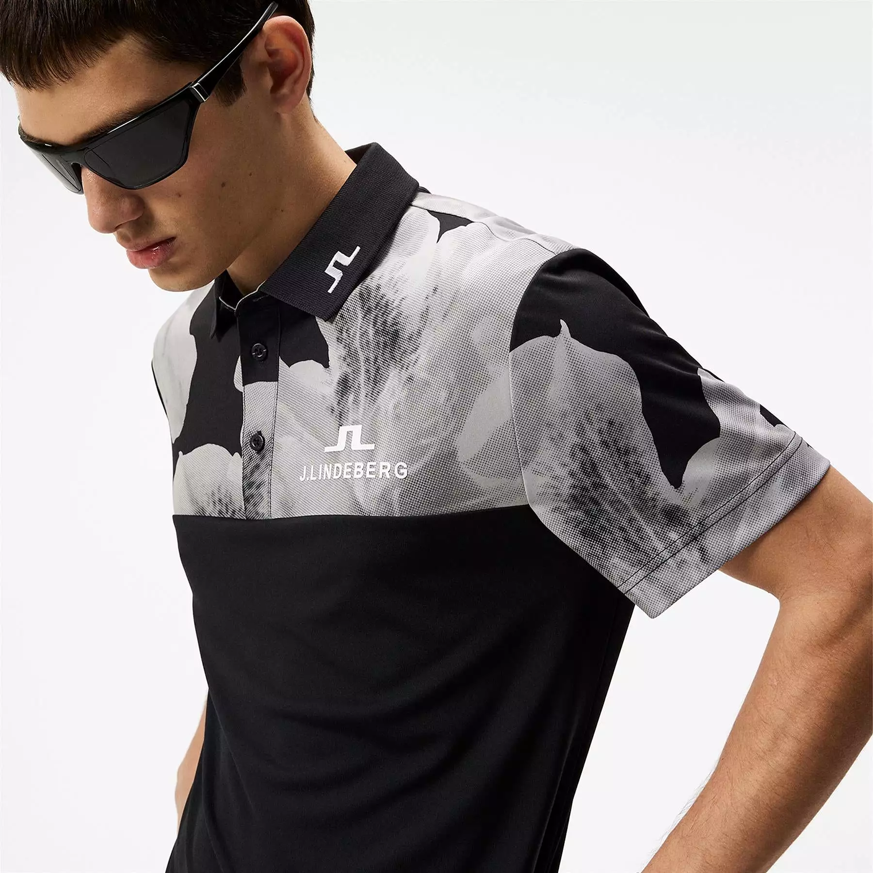 Jeff Regular Fit TX Jersey Tour Polo Black - SS24