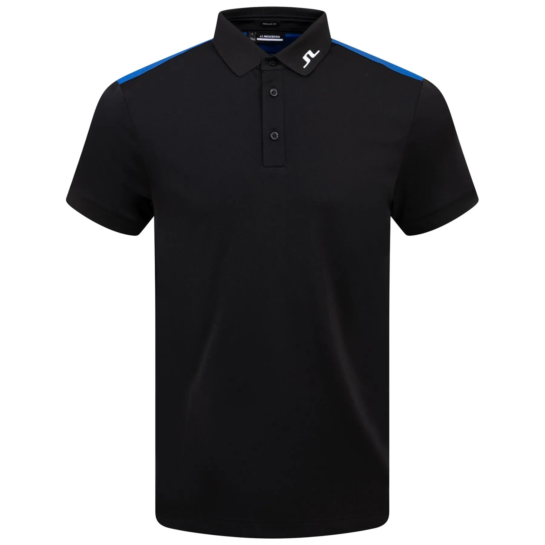 Jeff Regular Fit TX Jersey Tour Polo Black - SS24