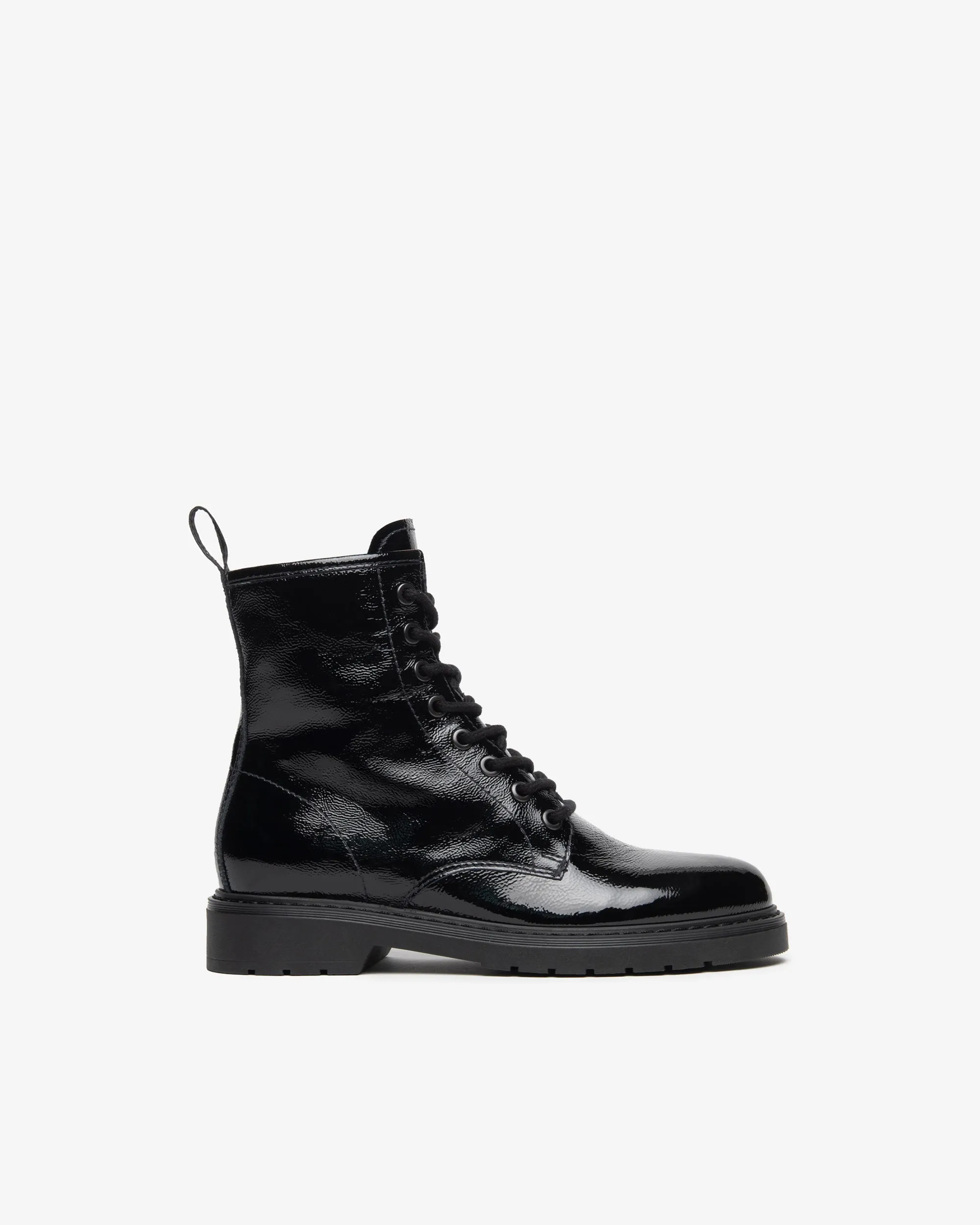 LACE UP BOOT BLACK PATENT - NEROGIARDINI