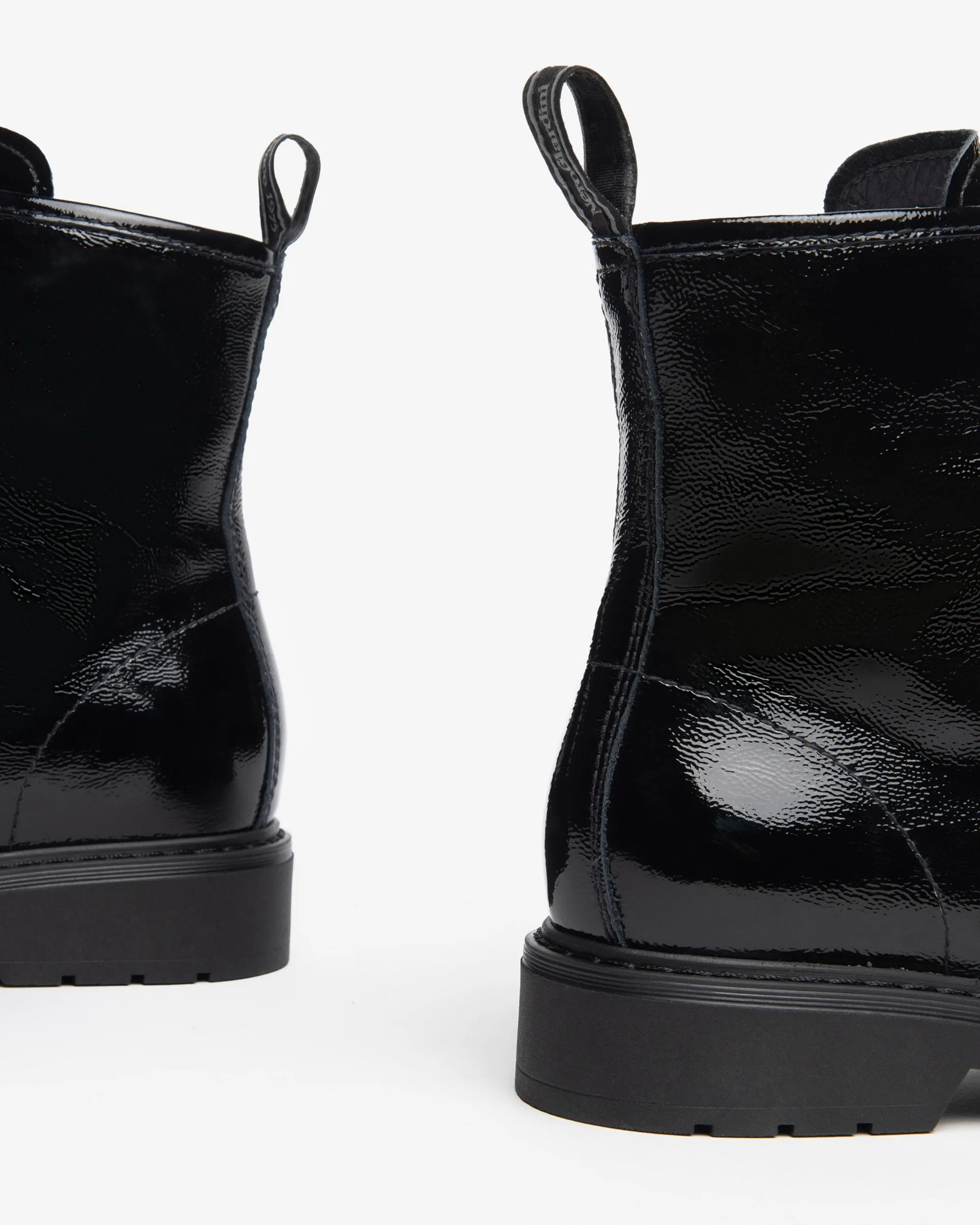 LACE UP BOOT BLACK PATENT - NEROGIARDINI