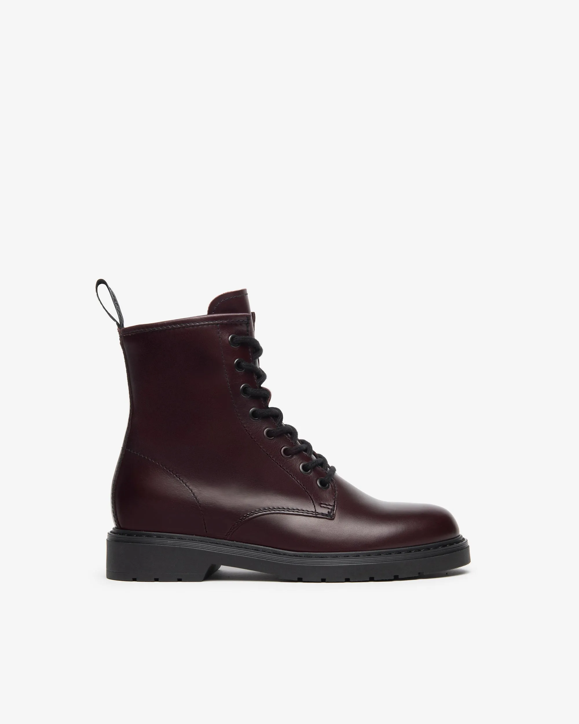 LACE UP BOOT BURGUNDY - NEROGIARDINI