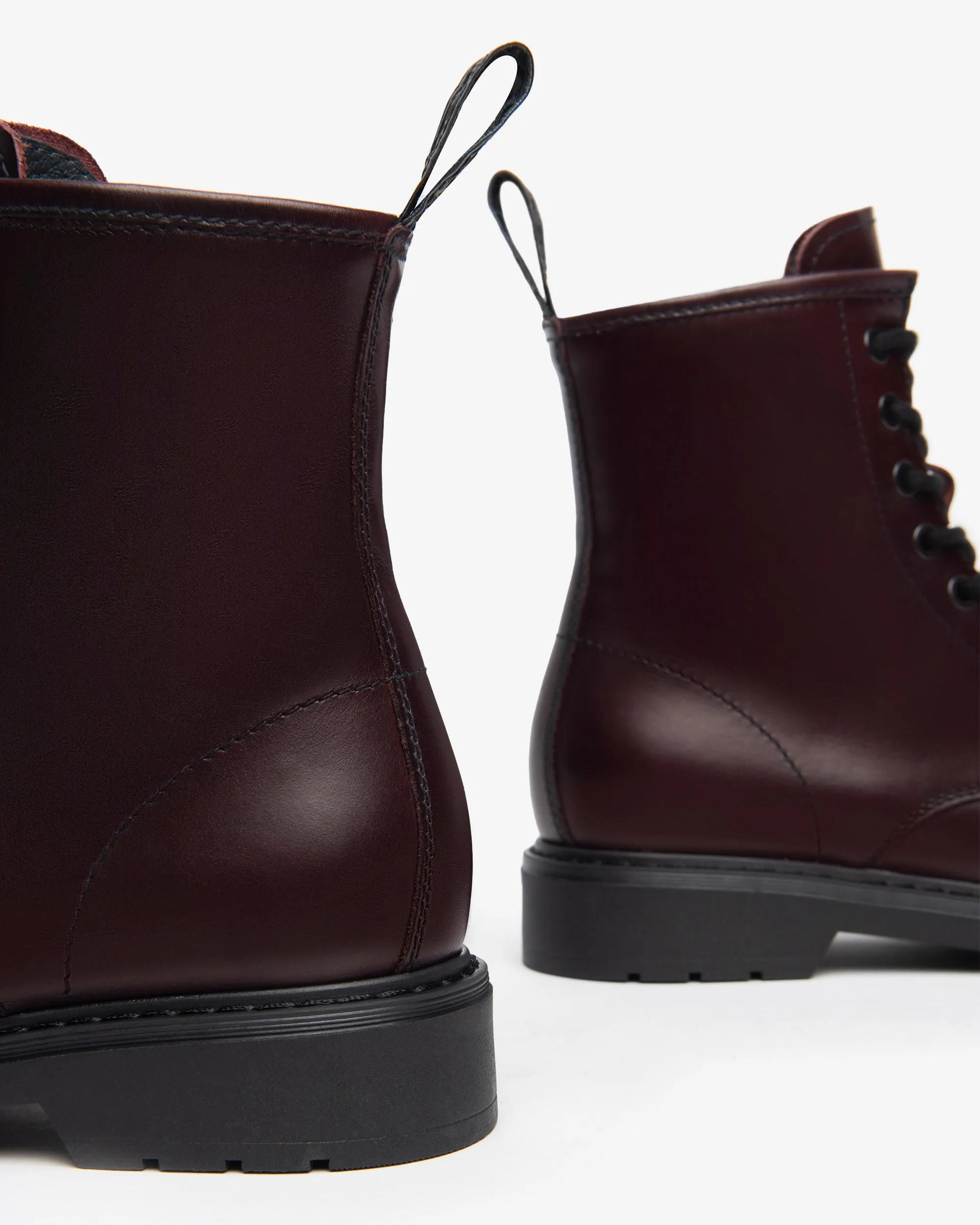 LACE UP BOOT BURGUNDY - NEROGIARDINI