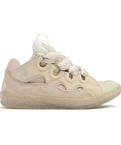 Lanvin Curb Leather Sneakers