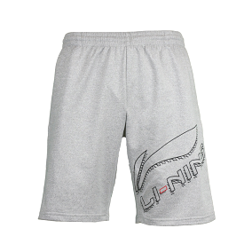 Li-Ning Badminton Sports Shorts AKSSC69-2 Light Heather Grey MEN'S