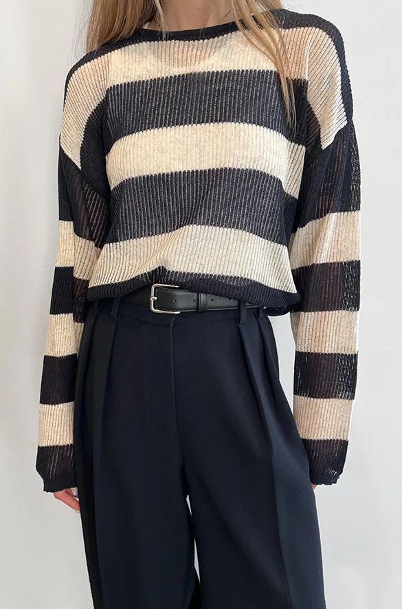 LIGHT SWEATER WITH STRIPES