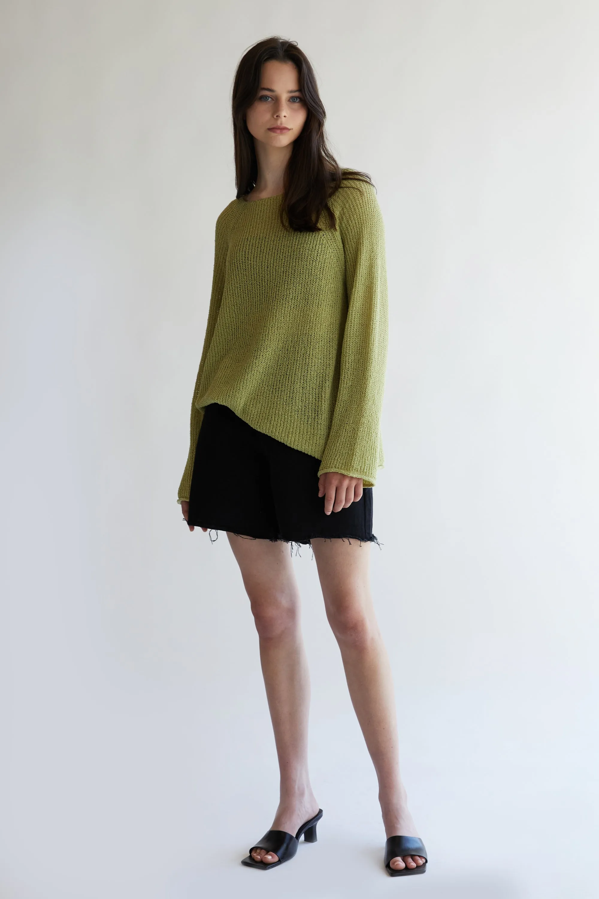 LIGHTWEIGHT RIB-KNIT SWEATER