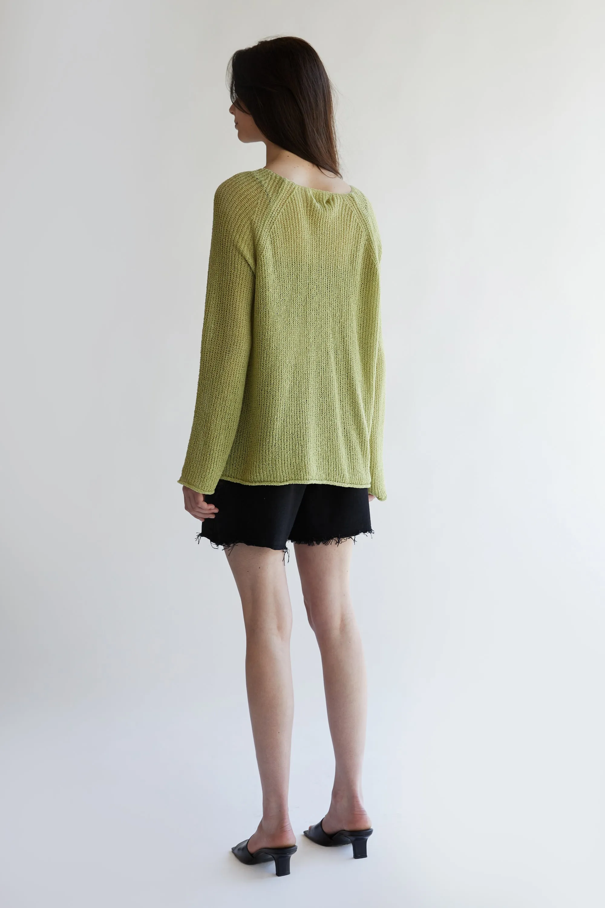 LIGHTWEIGHT RIB-KNIT SWEATER