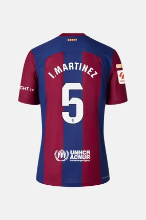 Limited Edition Karol G FC Barcelona men's home shirt 23/24 Player's Edition - I. MARTNEZ