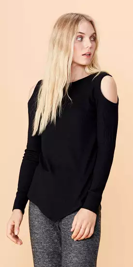 LNA Meridian Long Sleeve Black