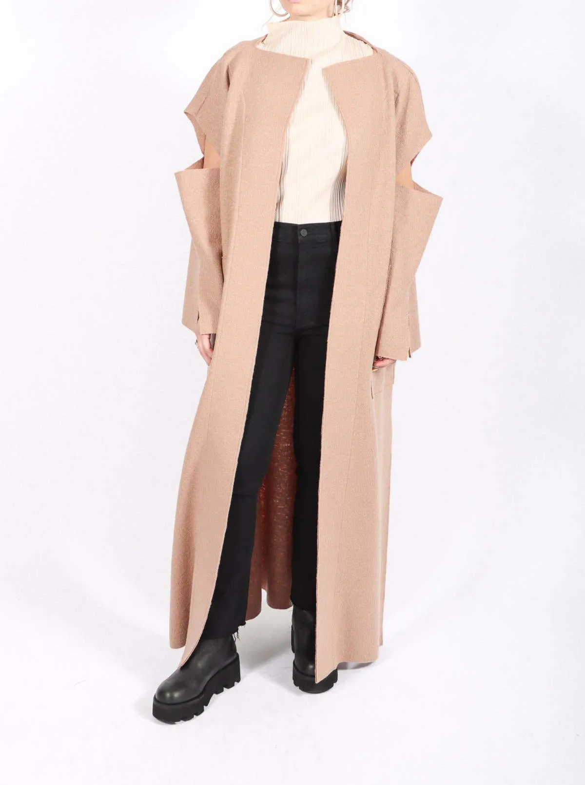 Long Woods Coat - Camel