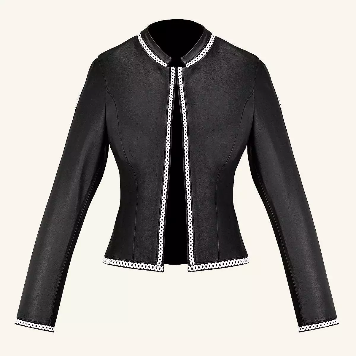 M315BOC - Cuadra black western fashion lambskin leather jacket for women