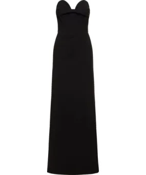 Magda Butrym Strapless Wool Blend Long Dress