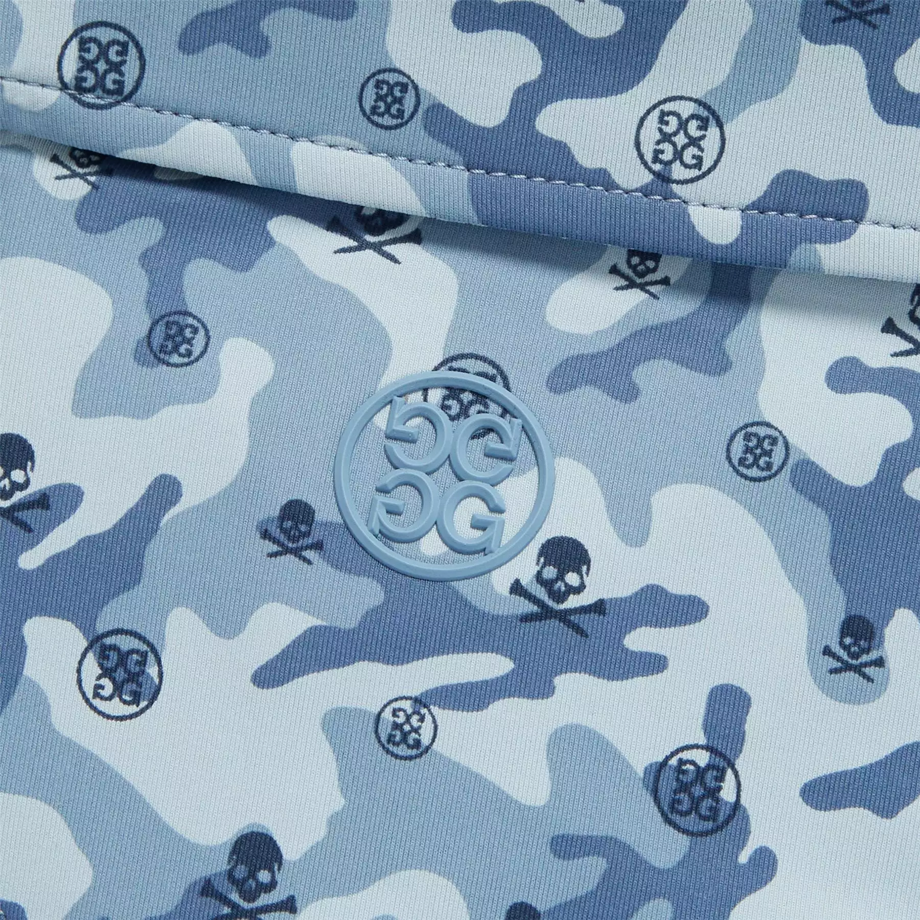 Mapped Icon Camo Tech Jersey Polo Fjord - AW23