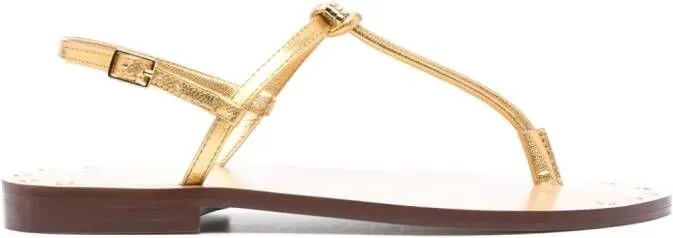 MARIA LUCA 20mm stud-detail sandals Gold