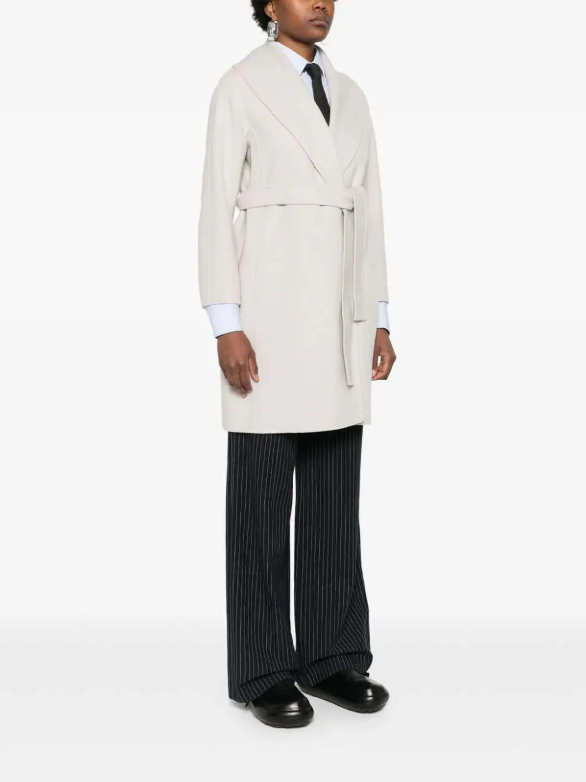 Max Mara Messi Coat - Pearl Grey