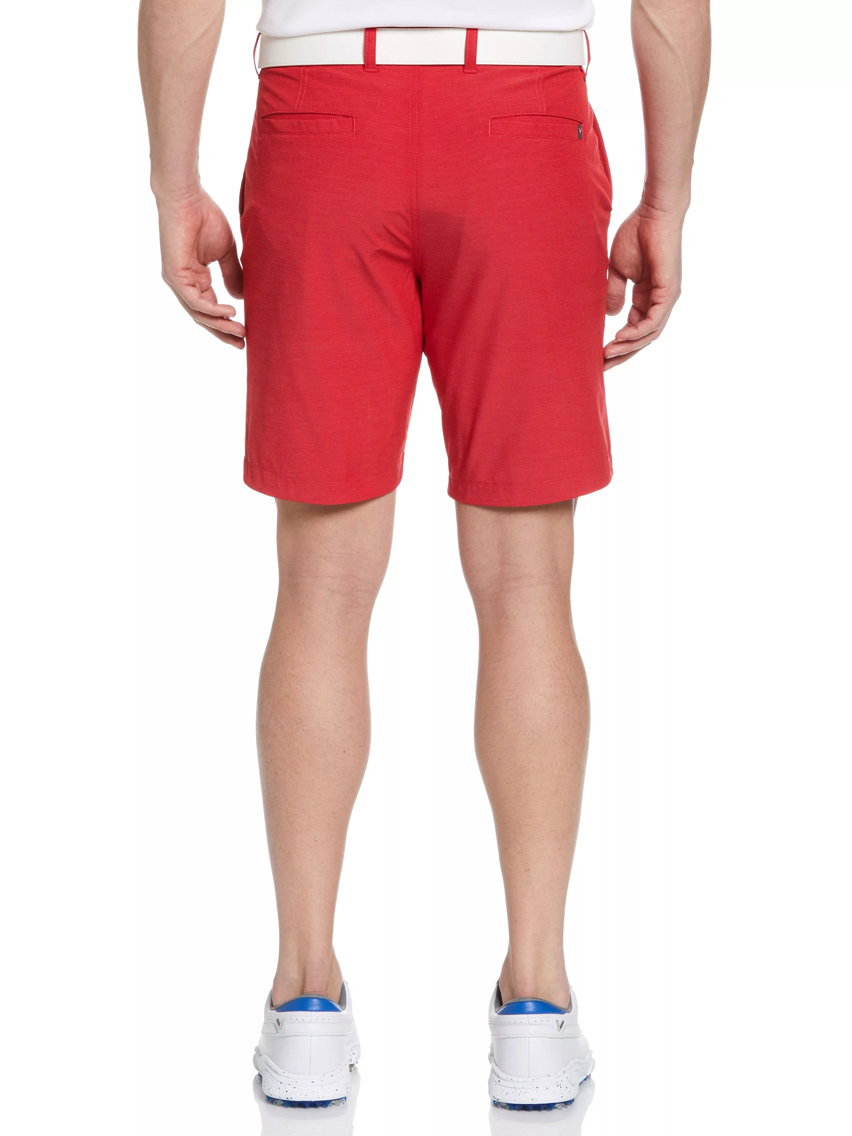 Mens Horizontal Texture Flat Front Golf Short