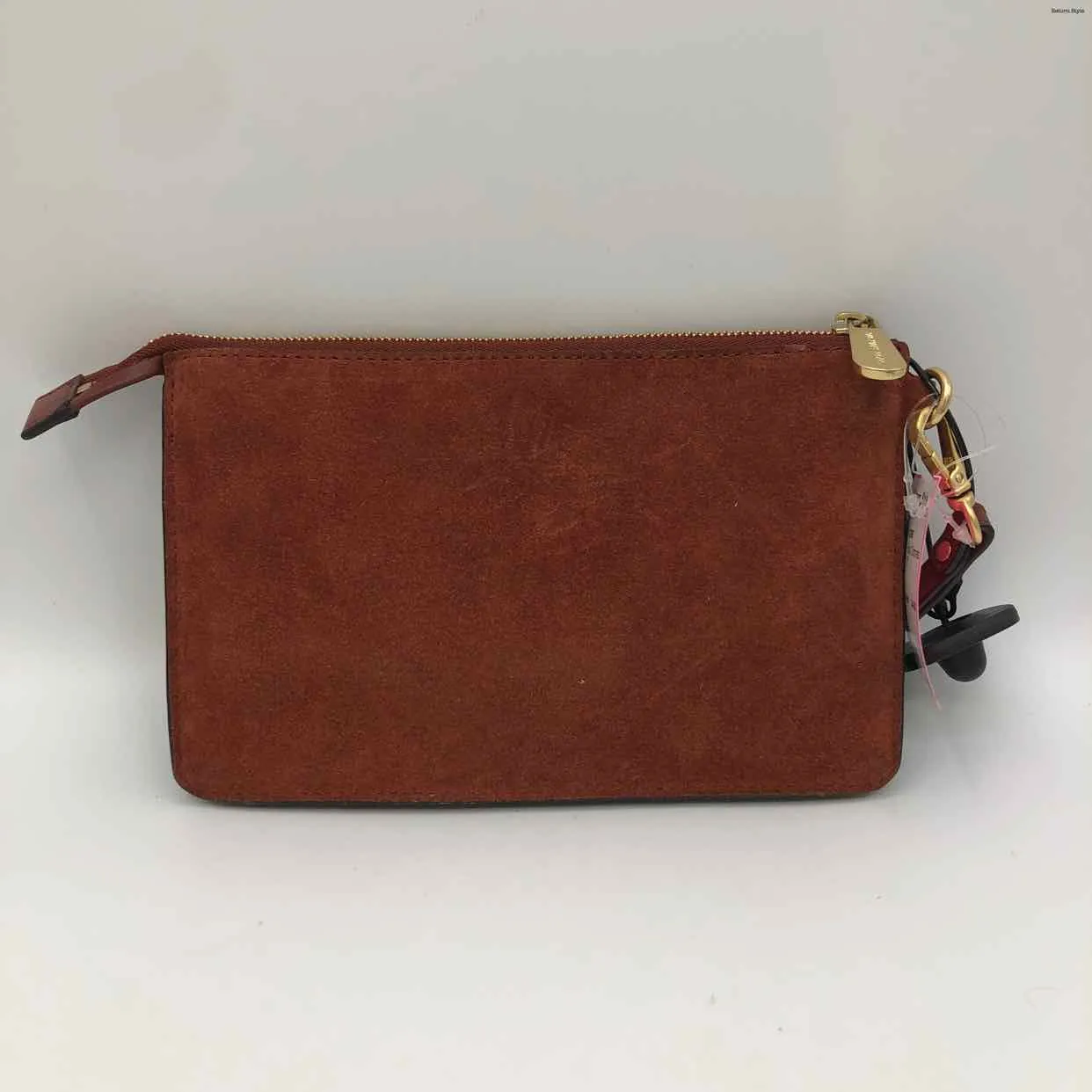 MICHAEL KORS Burgundy Rust Grommets Wristlet 8 5 Purse