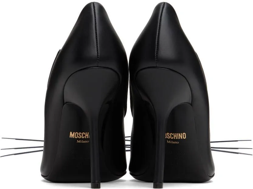 Moschino Black Lunar New Year Court Heels