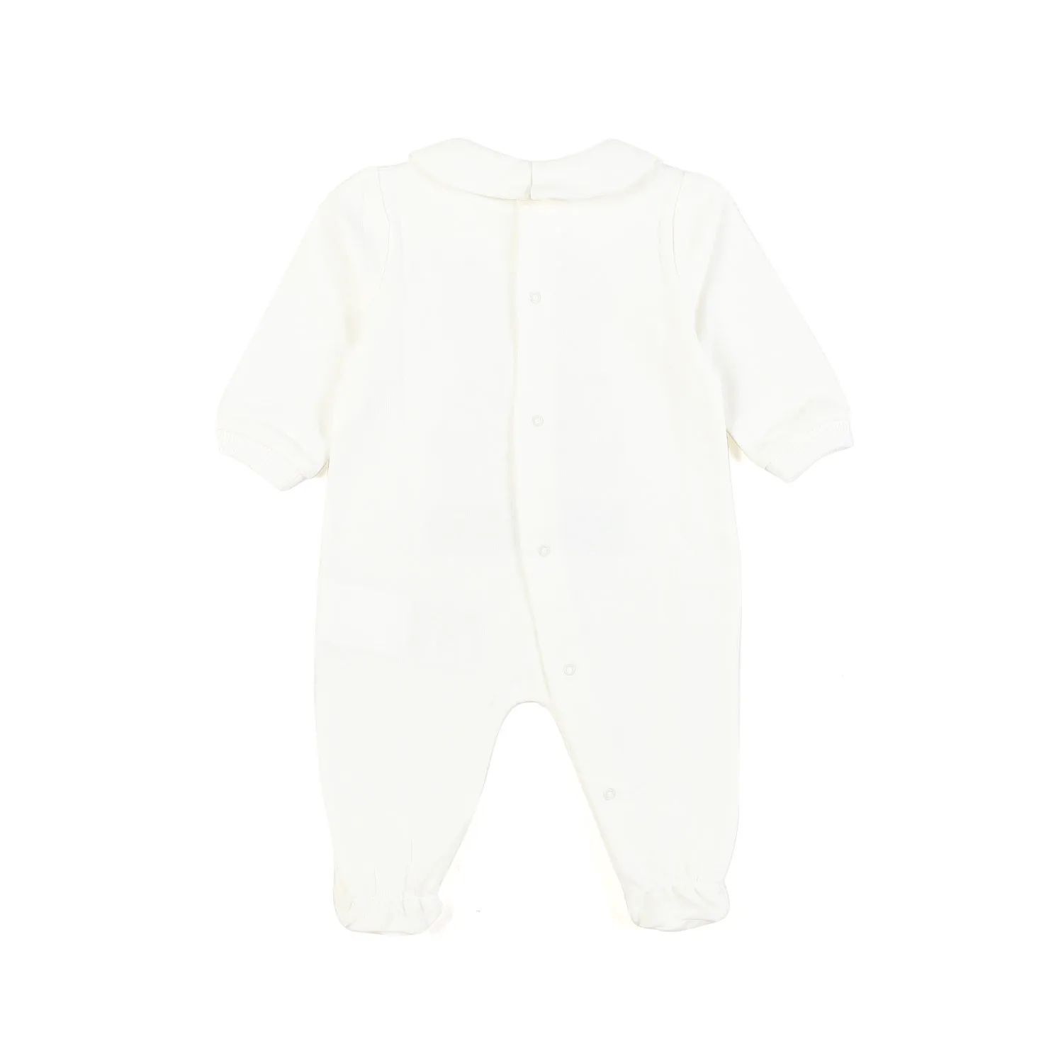 Moschino Milky White Unisex Romper With Teddy Bear