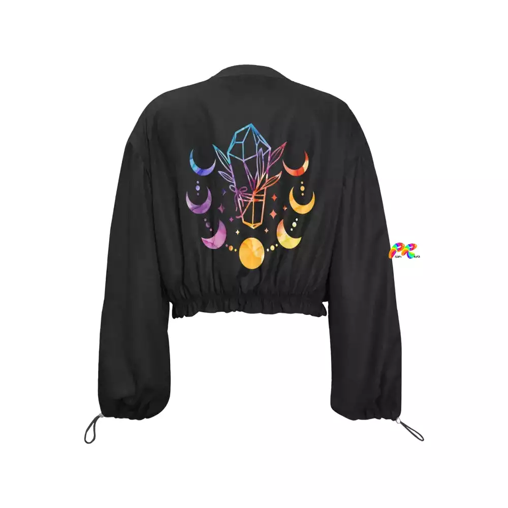 Mystical Women's Chiffon Cropped Jacket