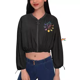 Mystical Women's Chiffon Cropped Jacket