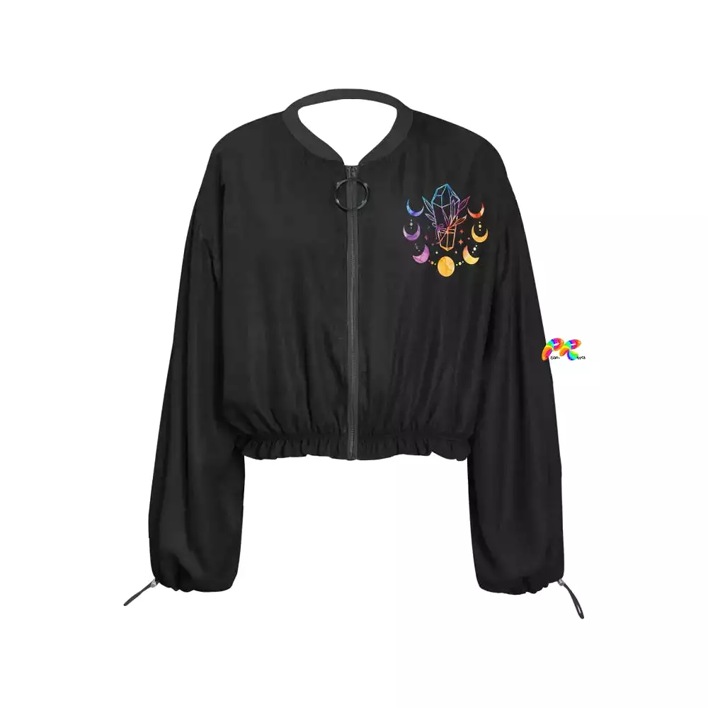 Mystical Women's Chiffon Cropped Jacket