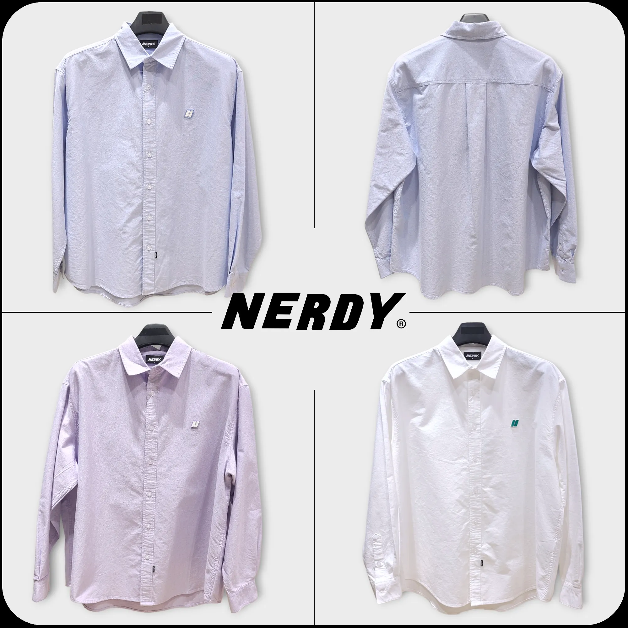 NERDY  |[ NERDY ]★23SS★OXFORD L S/SHIRT