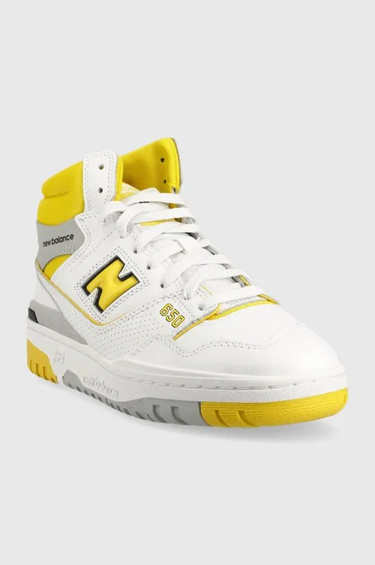 New Balance leather sneakers BB650RCG white color