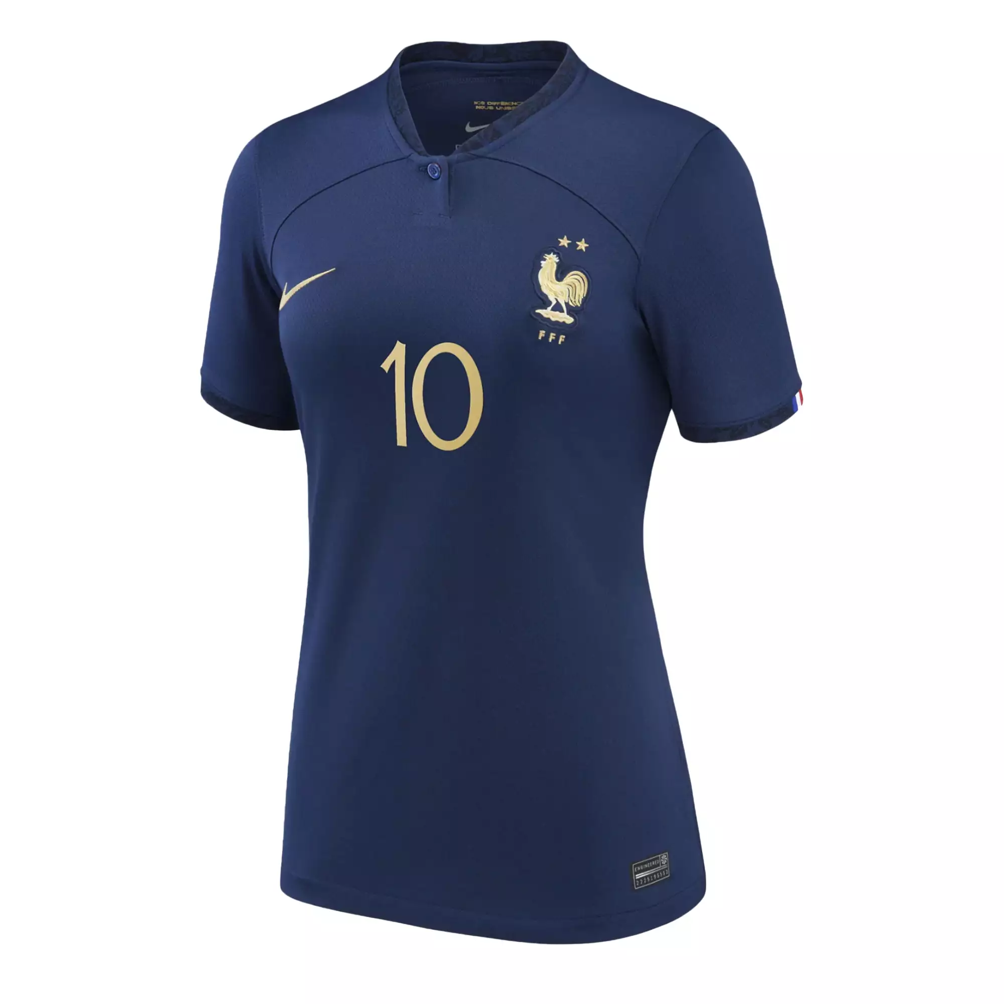 Nike Women's France 2022/23 Home Jersey w/ Mbappe #10 Printing