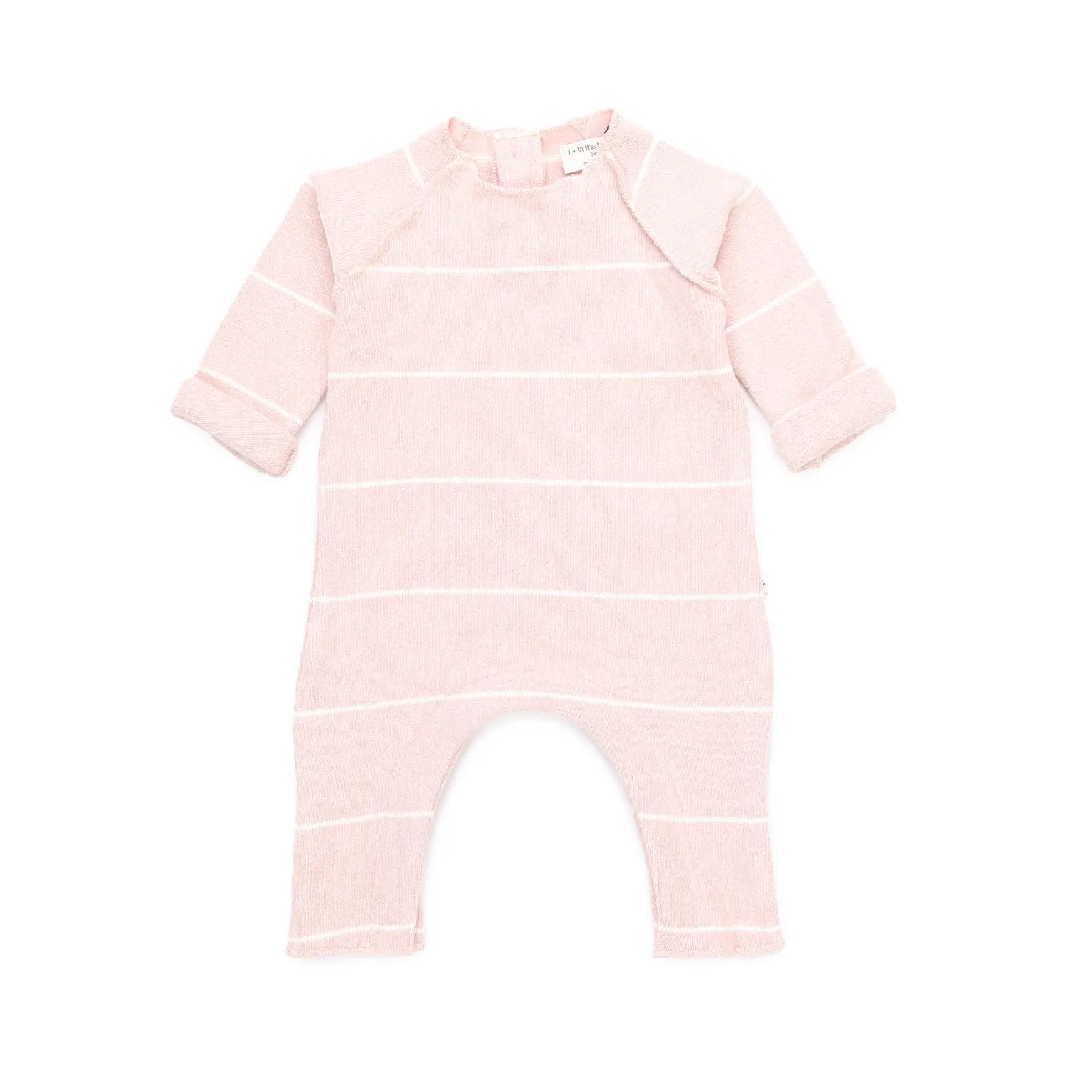 One More In The Family Baby Laurent Pink Romper