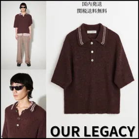 OUR LEGACY  |Street Style Short Sleeves Knitted Polo Shirts Polos