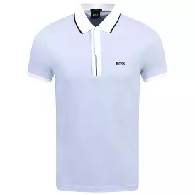 Paddy 3 Cotton Jersey Regular Fit Polo Open Blue - W23