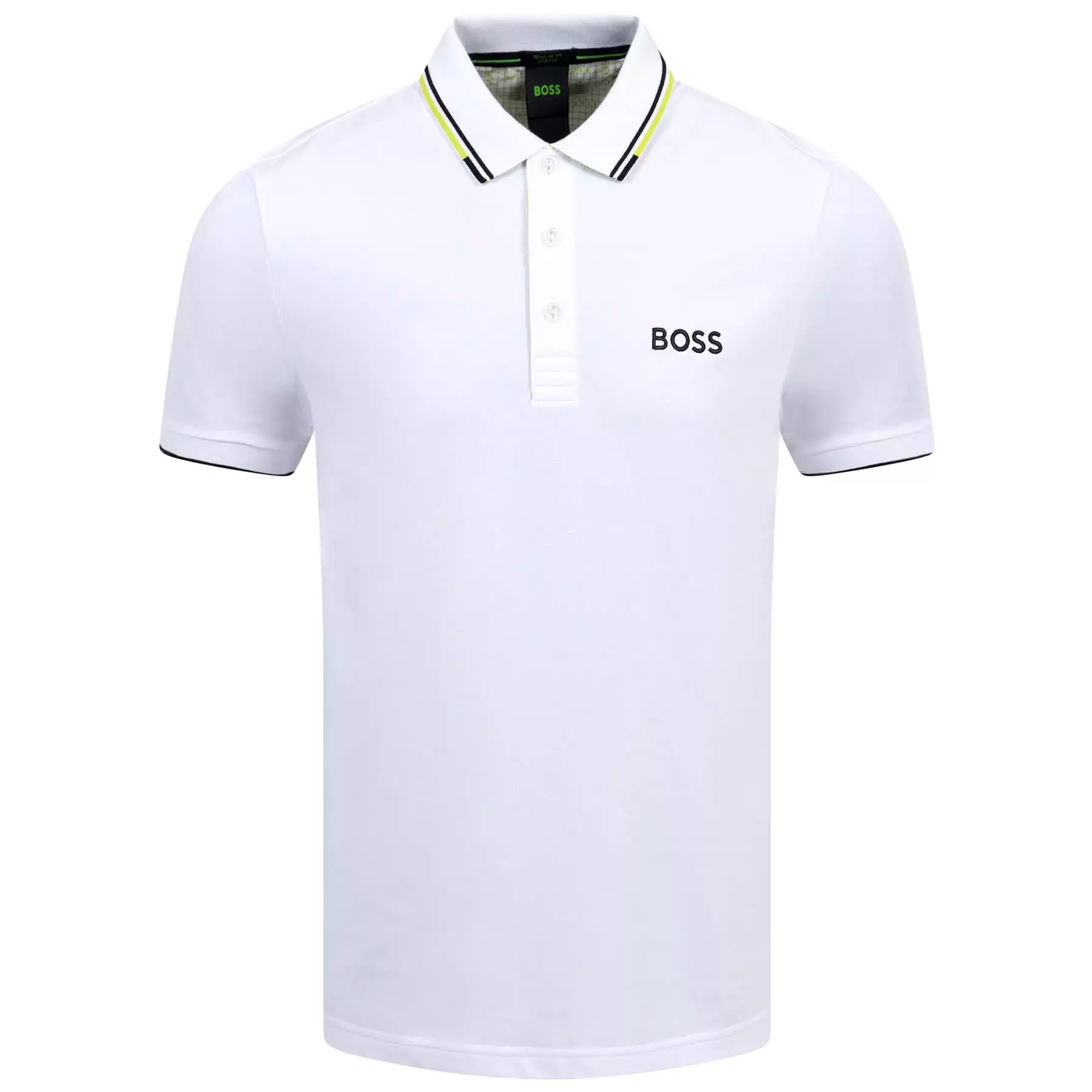 Paddy Pro Cotton Jersey Regular Fit Polo Natural White - W23