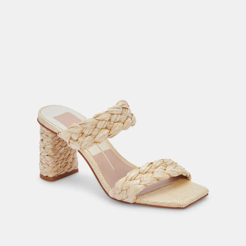 PAILY RAFFIA HEELS VANILLA RAFFIA– Dolce Vita 6705536204866