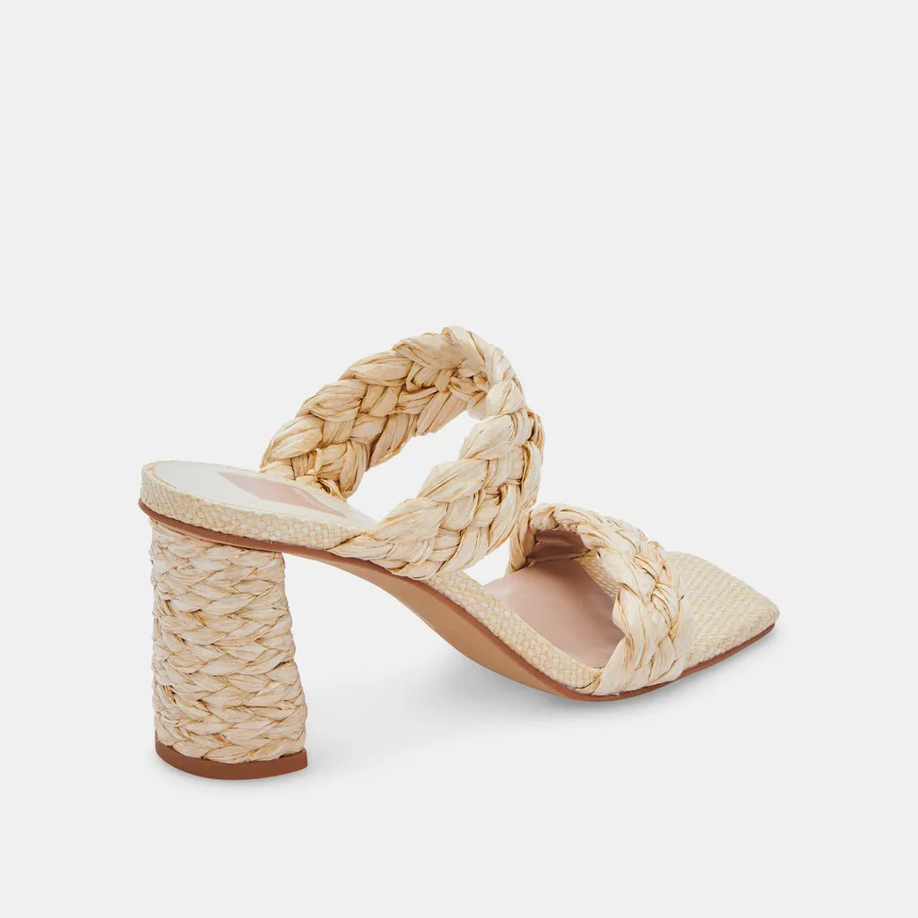 PAILY RAFFIA HEELS VANILLA RAFFIA– Dolce Vita 6705536204866