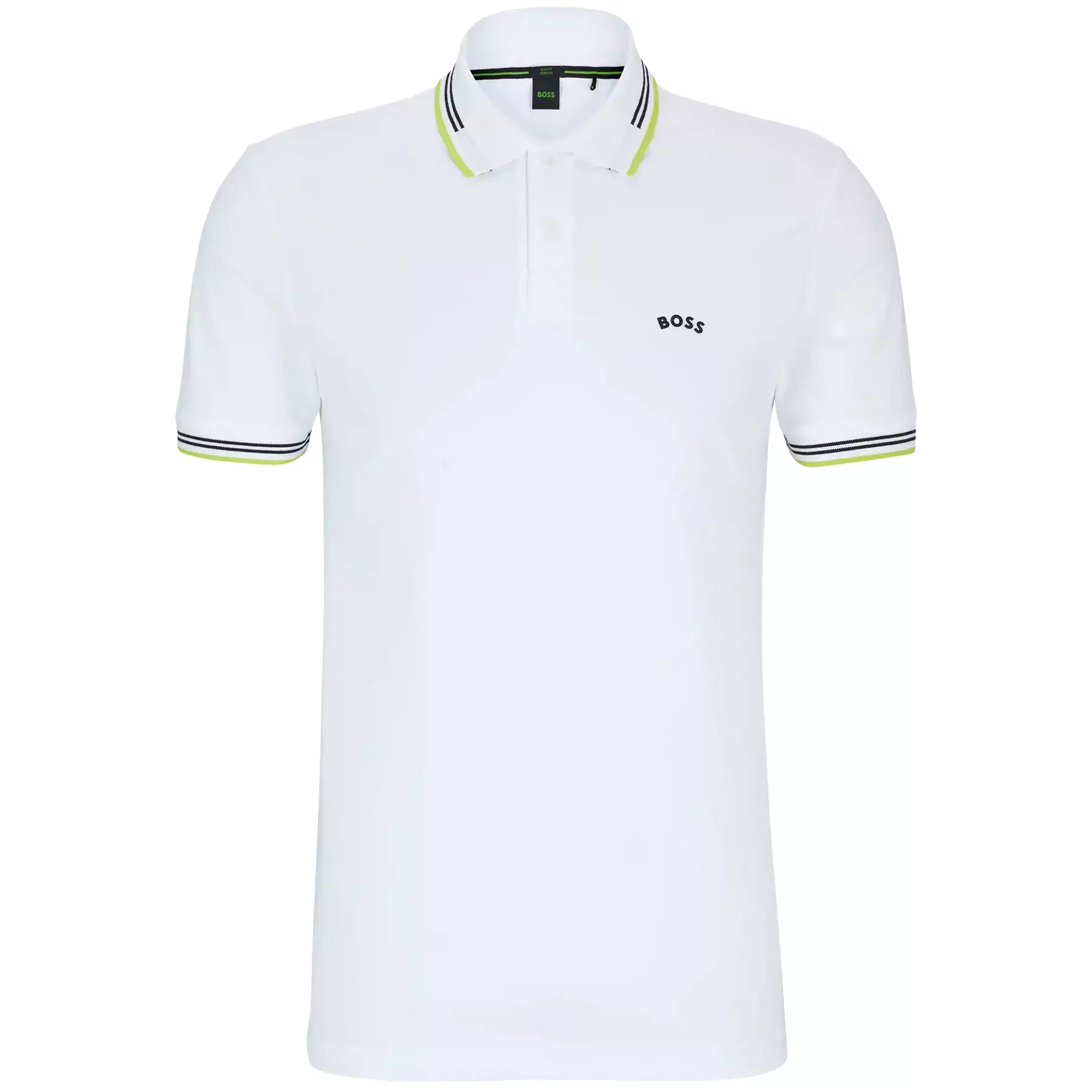 Paul Curved Cotton Jersey Slim Fit Polo Natural White - W23