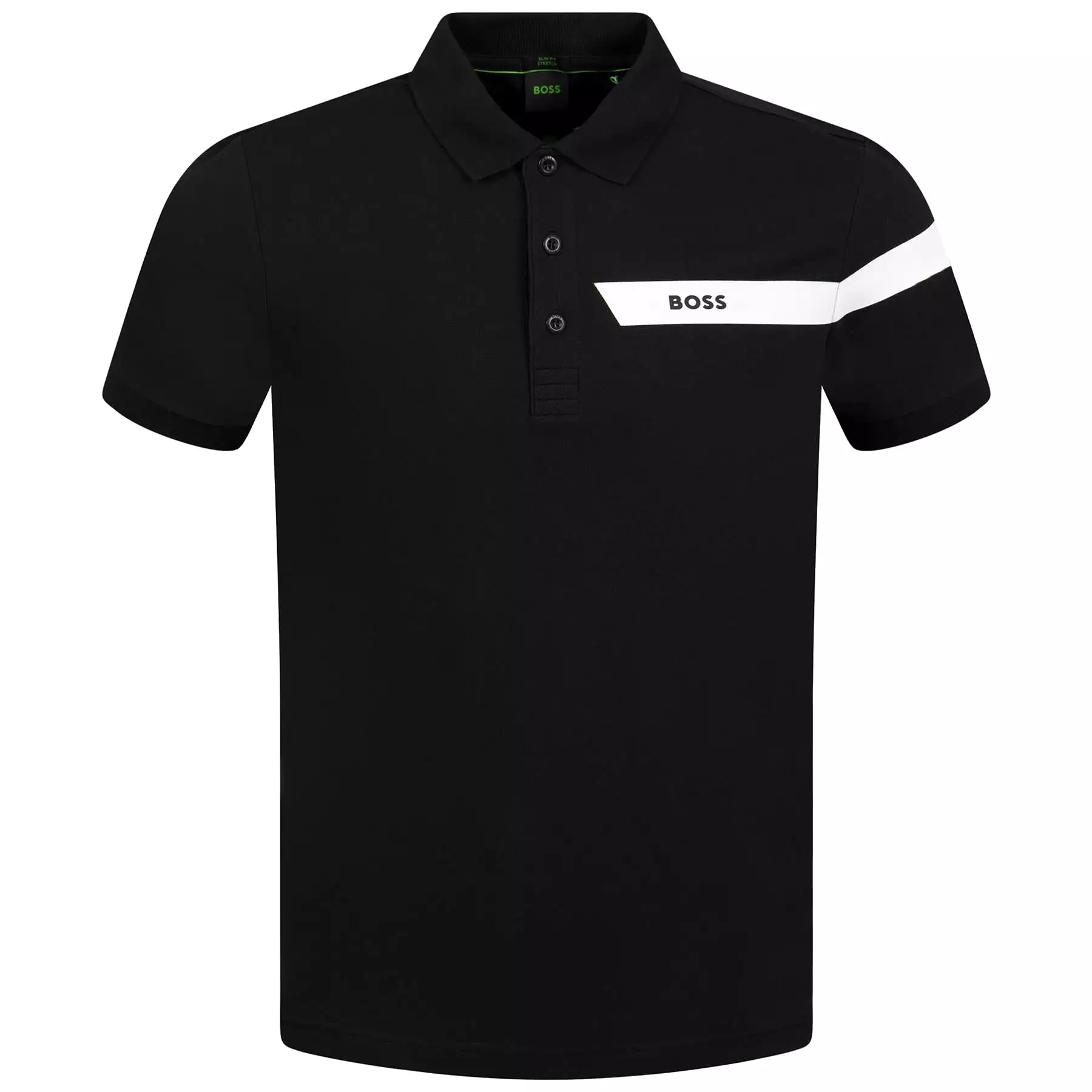 Paule Cotton Jersey Slim Fit Polo Black - W23