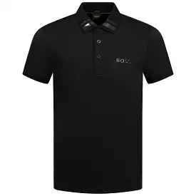 Paule Mirror Cotton Jersey Slim Fit Polo Black - W23