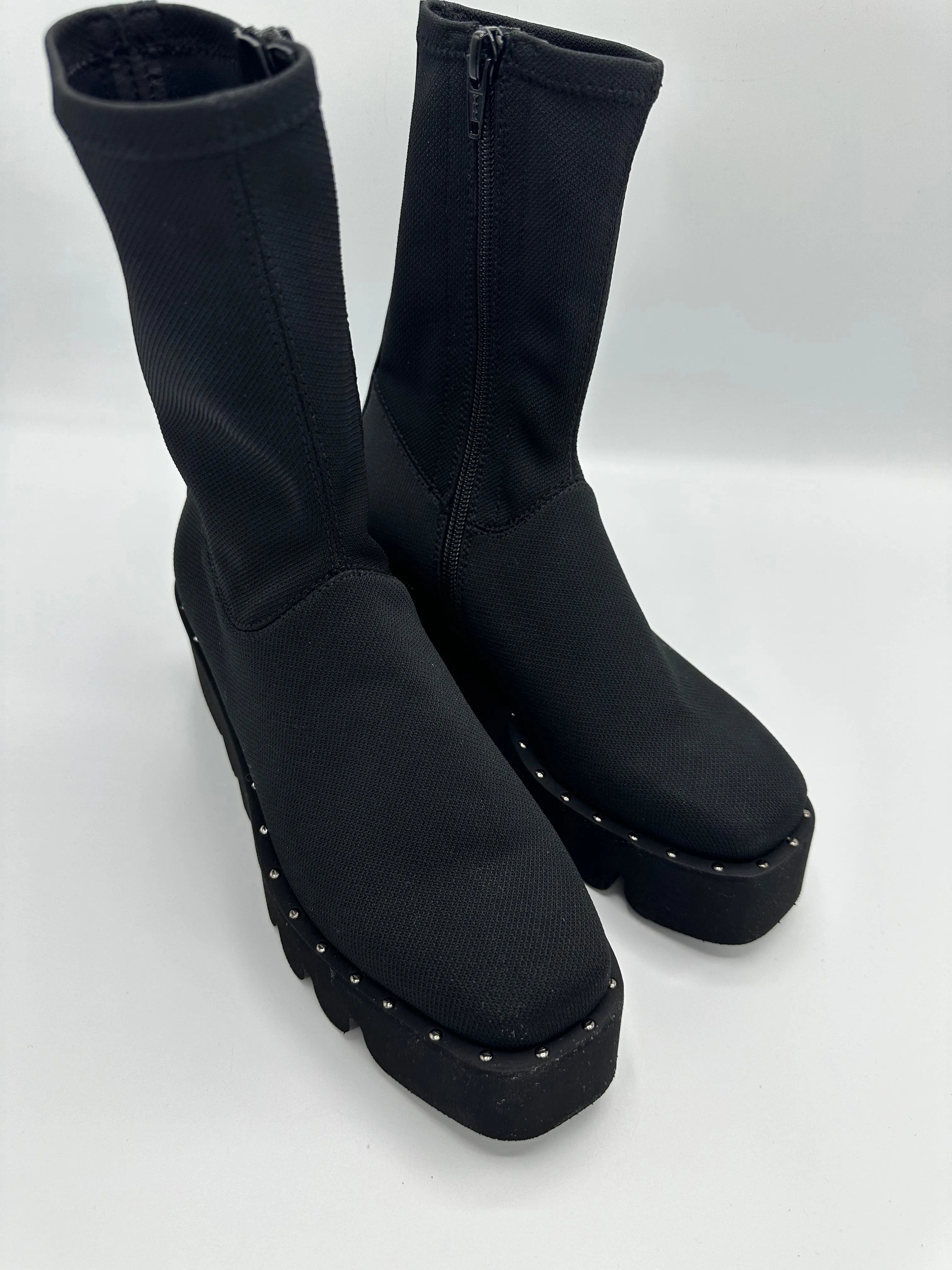 PLATFORM SOCK BOOT BLACK - MARCO MOREO