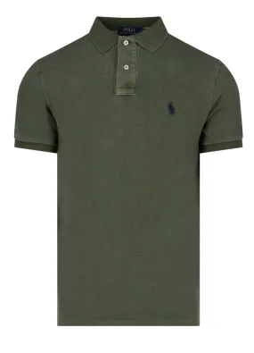 Polo Ralph Lauren Logo Embroidered Straight Hem Polo Shirt