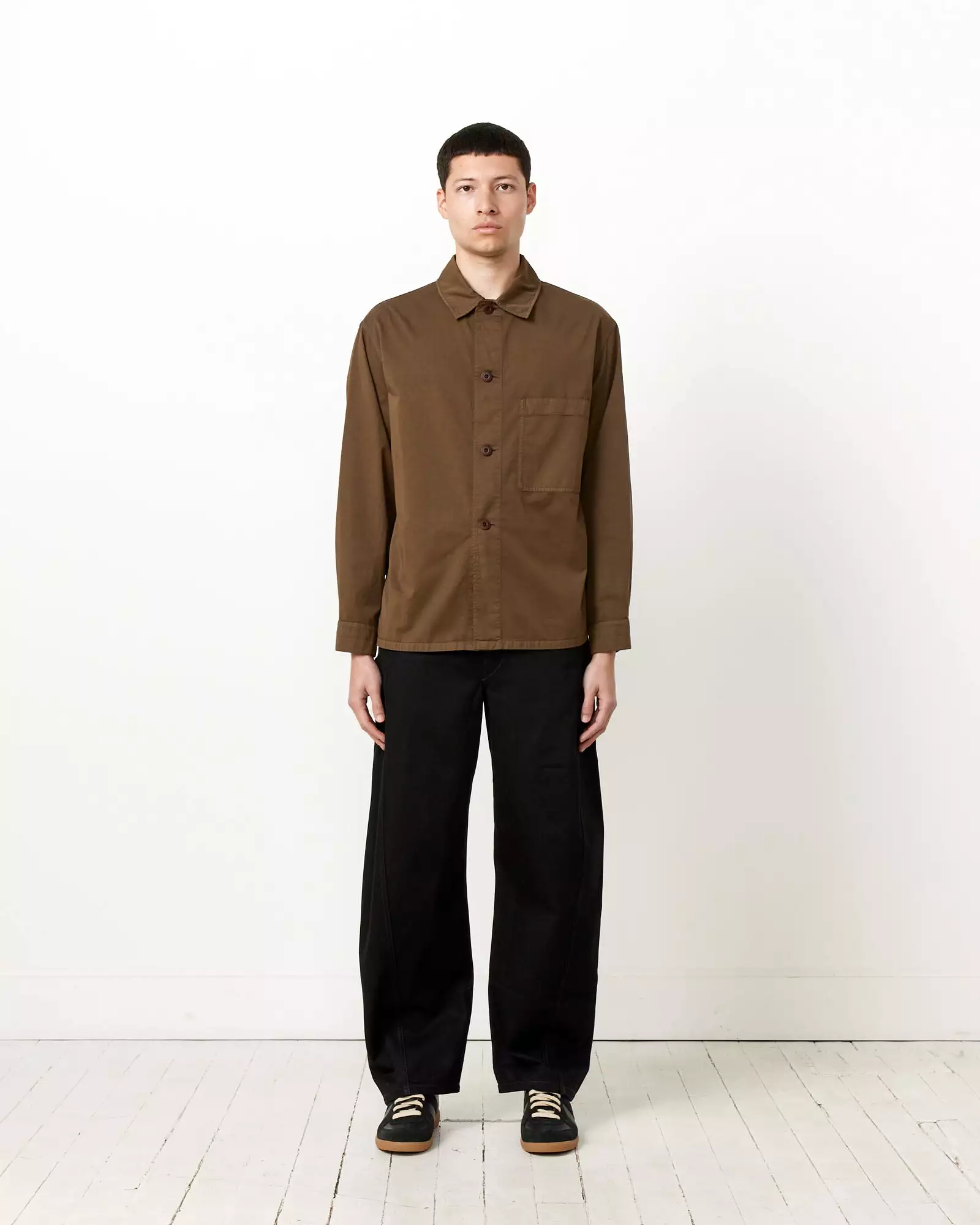 Pyjama Shirt in Dark Tobacco