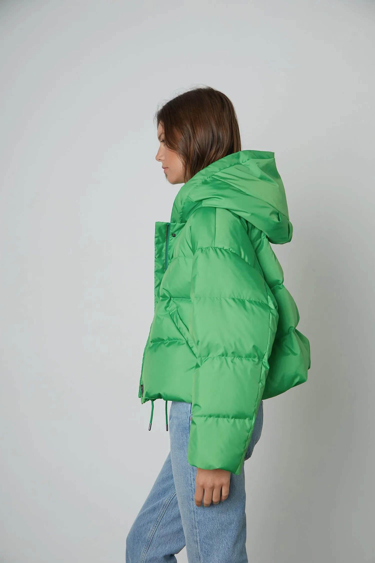 RAYLIN PUFFER JACKET IN GREEN