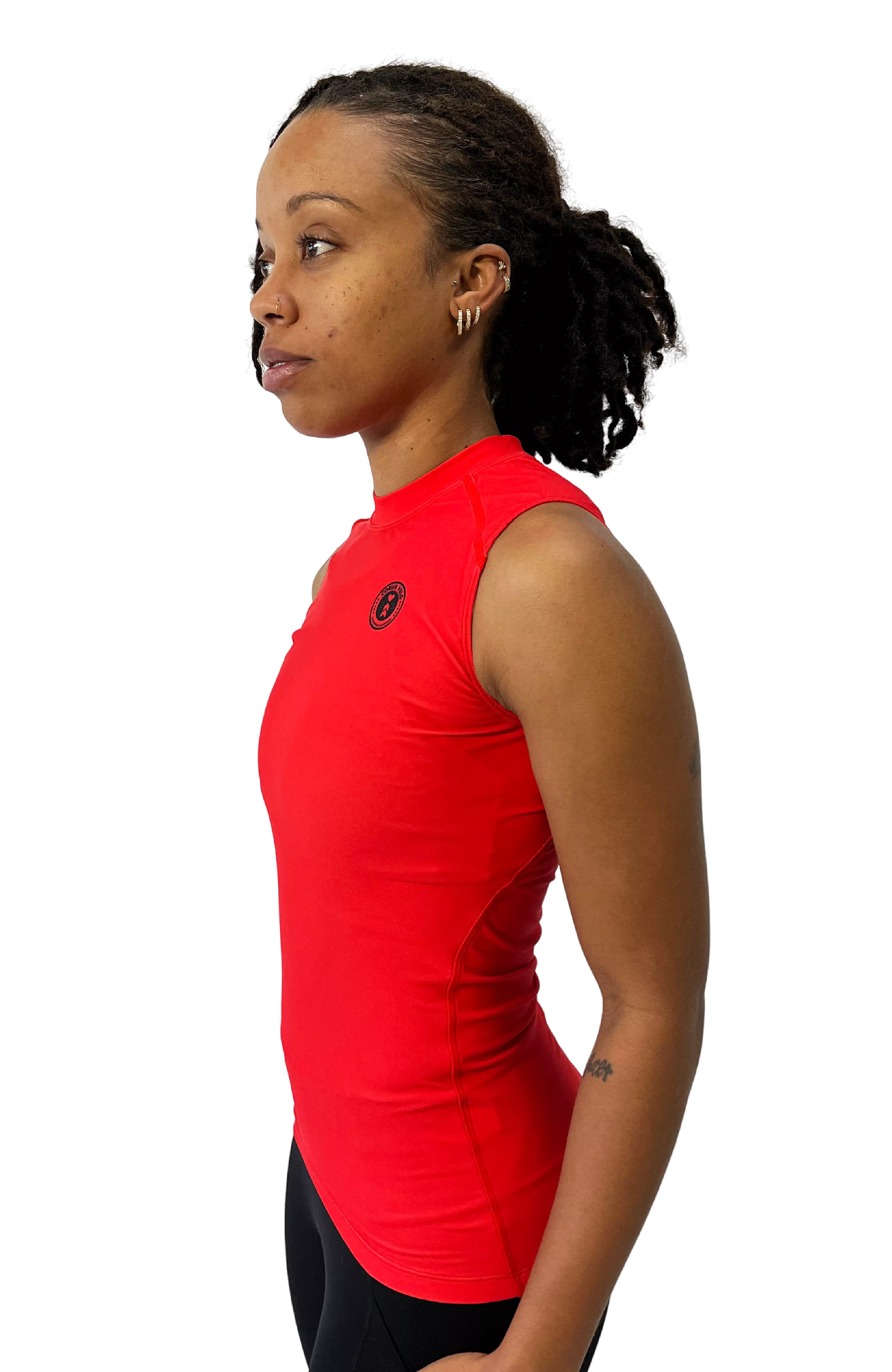 Red Sleeveless Base Layer