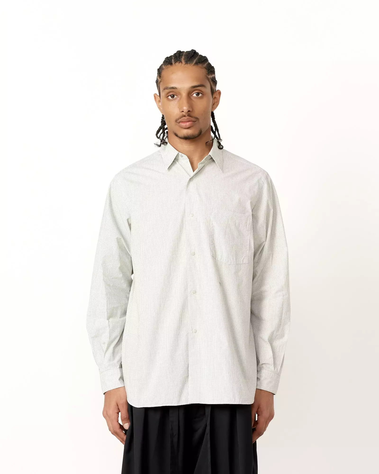 Regular Collar Wind Shirt in Natural