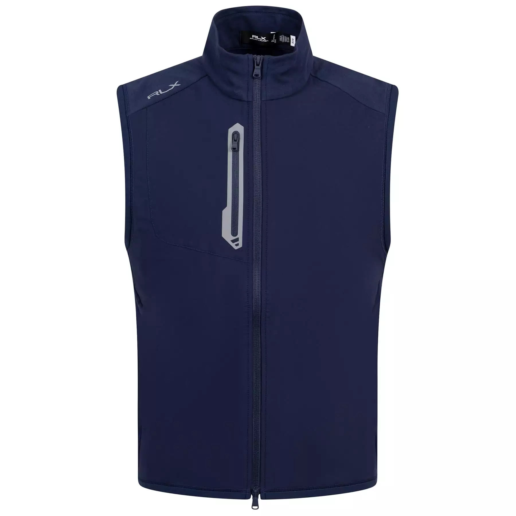 RLX Classic Fit Full Zip Luxury Jersey Gilet Refined Navy - SS24