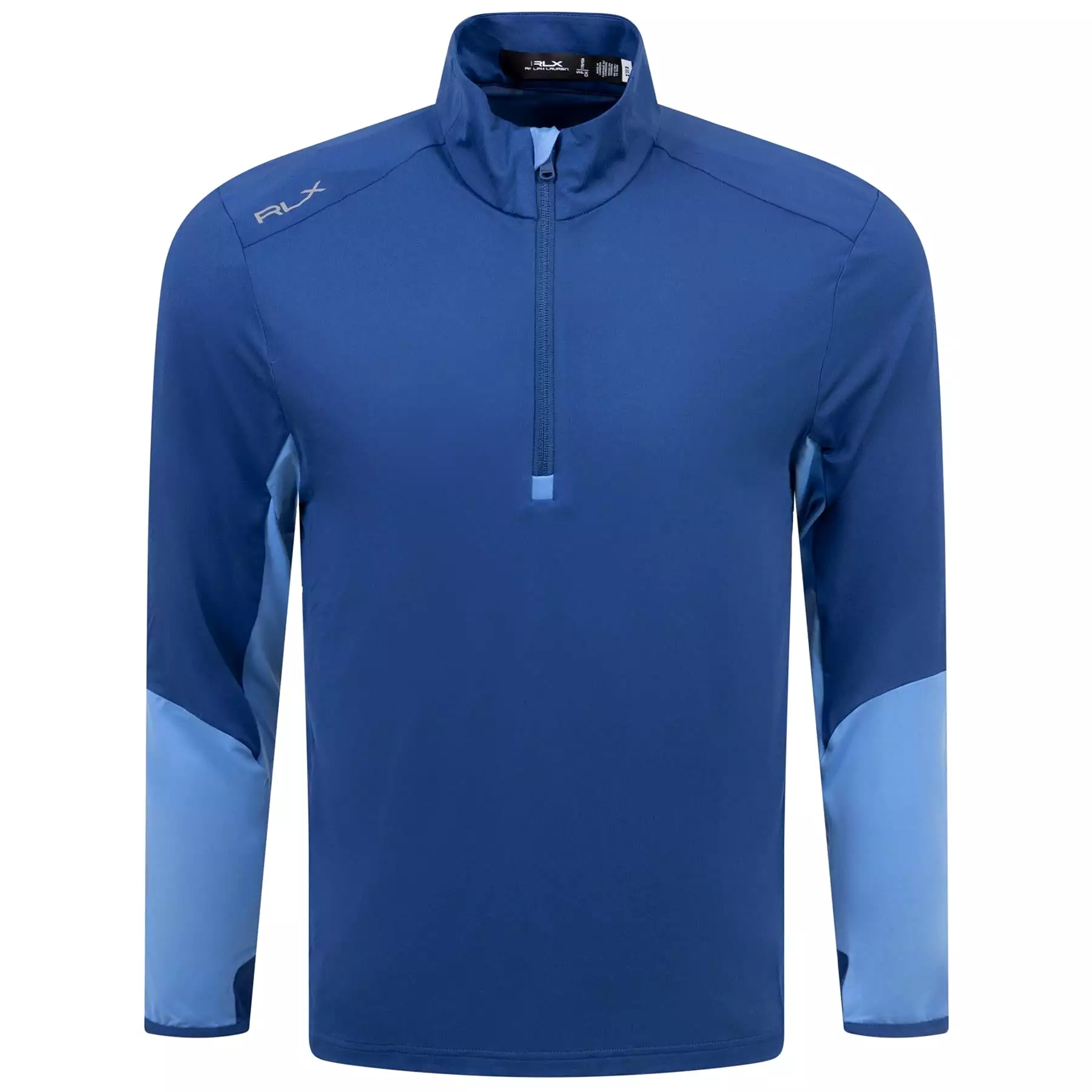 RLX Standard Fit Half Zip Stretch Jersey Mid Layer Royal Blue - SS24